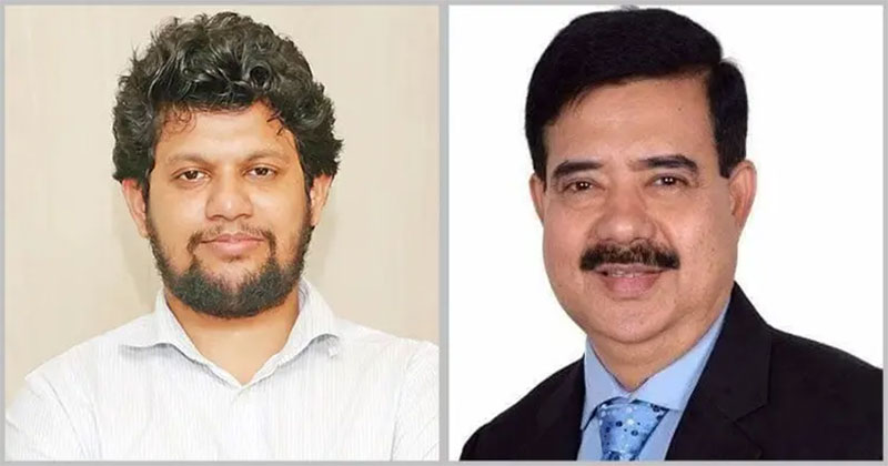 সাবেক উপদেষ্টা মাহফুজ আলম (বাঁয়ে) ও বিএনপির সংসদ সদস্য শাহাদাত হোসেন সেলিম। ছবি: সংগৃহীত