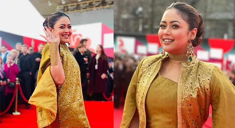 মস্কোতে ৪৮তম মস্কো আন্তর্জাতিক চলচ্চিত্র উৎসবে আশনা হাবিব ভাবনা। ছবি: অভিনেত্রীর ফেসবুক