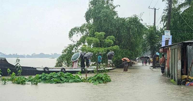 উত্তর-পূর্বাঞ্চলের ৮ নদীর পানি বিপৎসীমার উপরে, বন্যার শঙ্কা