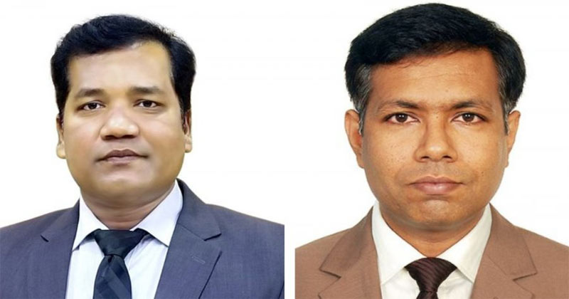 ডিএনসিসির বরখাস্ত কর্মকর্তা মো. সাদেকুর রহমান ও ডিএসসিসির বরখাস্ত কর্মকর্তা কাজী সালেহ মুস্তানজির