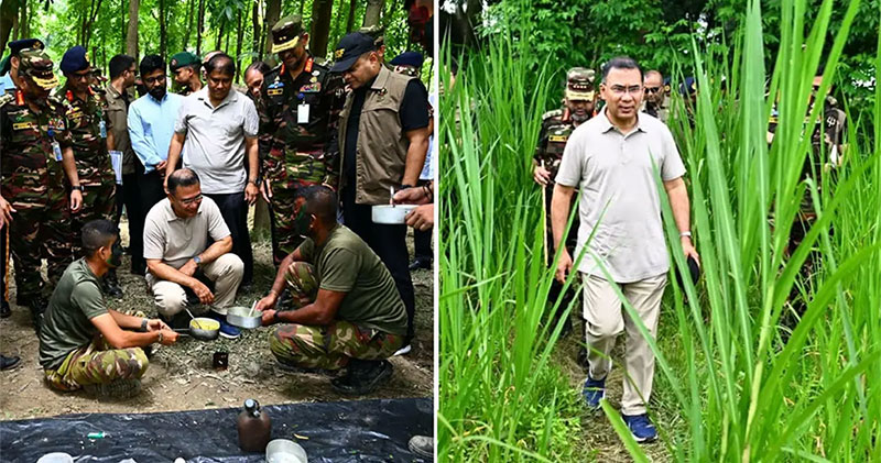 সেনাবাহিনীর গ্রীষ্মকালীন মহড়া আকস্মিক পরিদর্শন করলেন প্রধানমন্ত্রী