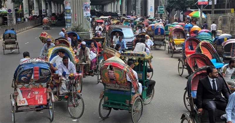 ঢাকার সড়কে শৃঙ্খলা আনতে অঞ্চলভিত্তিক রিকশা ব্যবস্থা চালুর উদ্যোগ