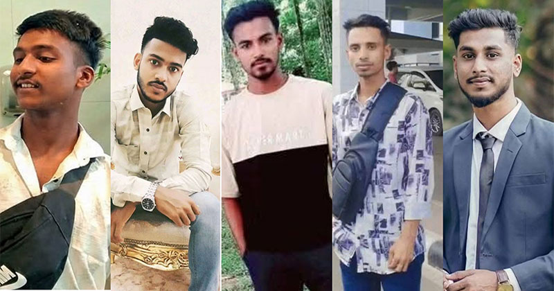 নিখোঁজ থাকা যে পাঁচজনের নাম জানা গেছে, পাগলা শত্রুমর্দান গ্রামের হৃদয় পাল, চিকরকান্দি গ্রামের এনামুল খান, রিপন মিয়া ও মামুন খান এবং রানসি গ্রামের মো. তালহা। ছবি: সংগৃহীত