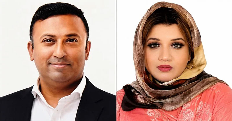পররাষ্ট্র প্রতিমন্ত্রী হুমায়ুন কবির ও শামা ওবায়েদ ইসলাম। কোলাজ ছবি