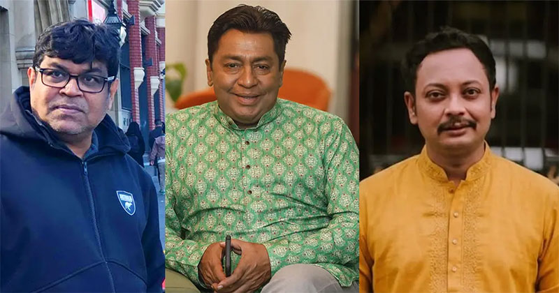 শিহাব শাহীন, শহীদুজ্জামান সেলিম ও রাশেদ মামুন অপু । ছবি : কোলাজ
