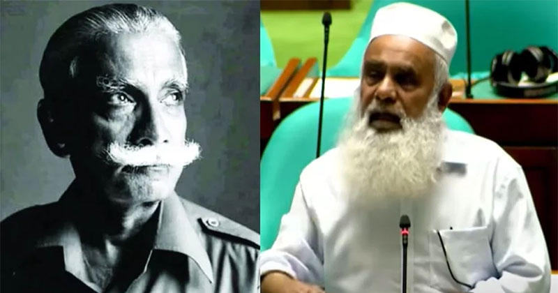 জেনারেল এমএজি ওসমানী ও মনিরুল হক চৌধুরী। ছবি: সংগৃহীত