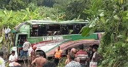 গোপালগঞ্জে যাত্রীবাহী বাস খাদে পড়ে নিহত ৩, আহত ৩০