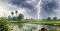 রাজধানীতে বাসার ছাদে বজ্রপাতে যুবকের মৃত্যু  