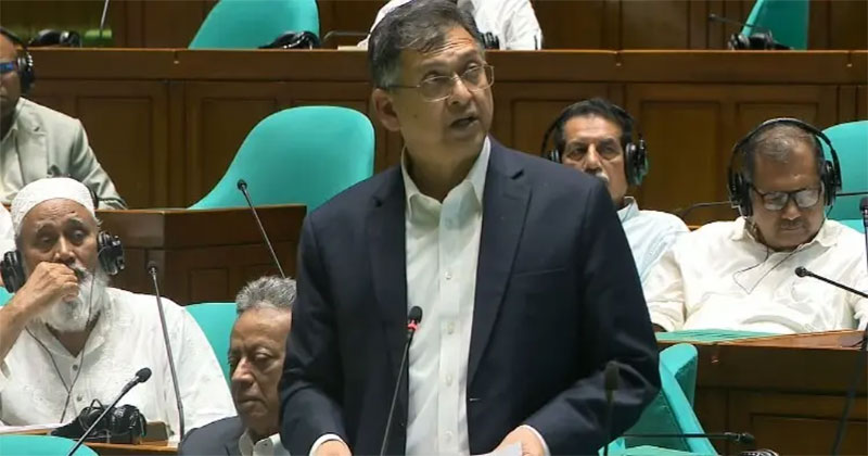 সংসদ অধিবেশনে বক্তব্য দেন স্বরাষ্ট্রমন্ত্রী সালাহউদ্দিন আহমদ/ছবি: ভিডিও থেকে নেওয়া