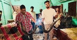 খাটের নিচে ১৬ ফুটের অজগর, শব্দ শুনেই ছোটাছুটি, অতঃপর উদ্ধার