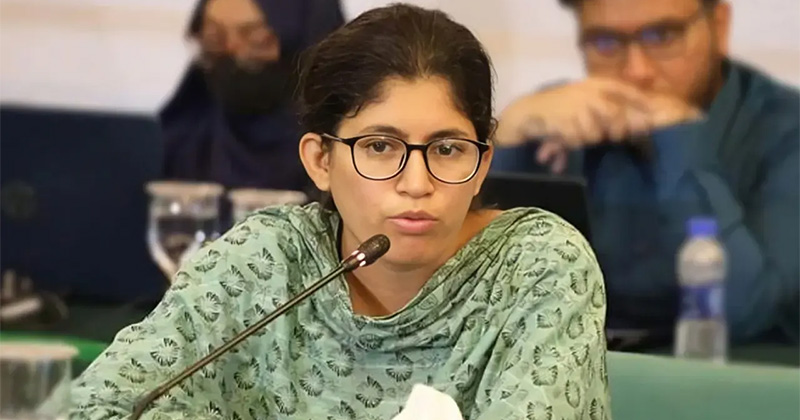 বৈষম্যবিরোধী ছাত্র আন্দোলনের সাবেক মুখপাত্র উমামা ফাতেমা। ছবি: সংগৃহীত