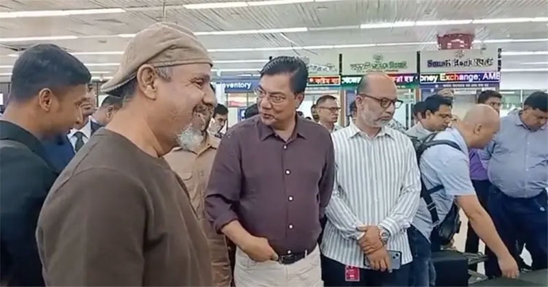 শাহজালাল আন্তর্জাতিক বিমানবন্দর পরিদর্শন করেন বেসামরিক বিমান পরিবহন ও পর্যটনমন্ত্রী এম রশিদুজ্জামান মিল্লাত