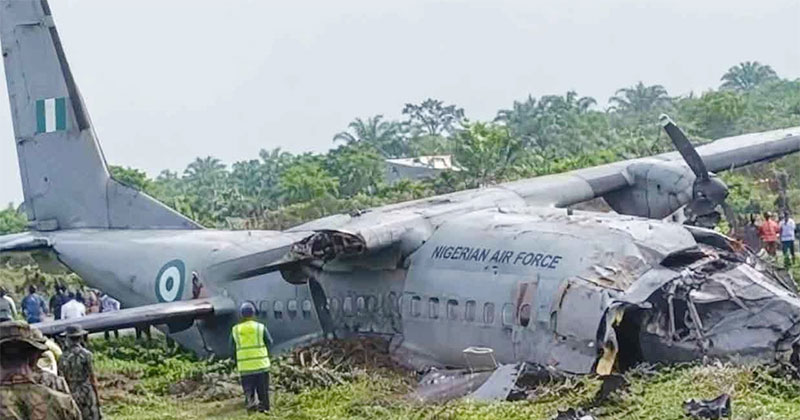 নাইজেরিয়ায় সামরিক বিমান বিধ্বস্ত, ৩২ আরোহীর সবাই নিহত