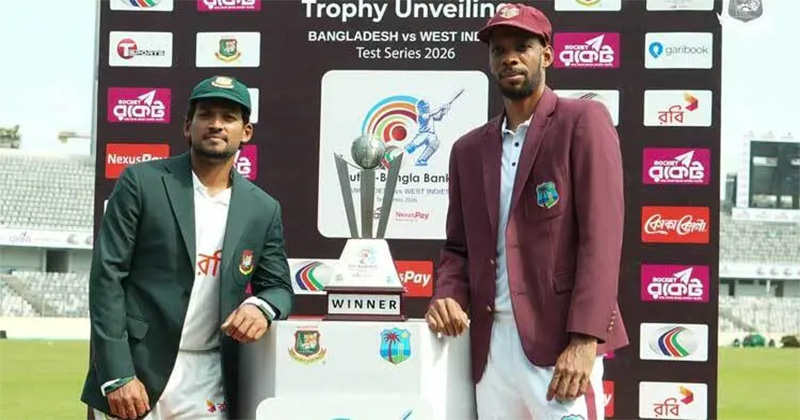ওয়েস্ট ইন্ডিজের বিপক্ষে টস জিতে ব্যাটিংয়ের সিদ্ধান্ত নিলেন বাংলাদেশ দলের অধিনায়ক নাজমুল হোসেন শান্ত